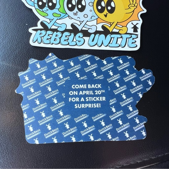 Dutch Bros Design Newest Dutch Bros April Logo Sticker Rebels Unite